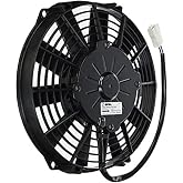 Spal 30100392 9" Straight Blade Low Profile Fan, Black