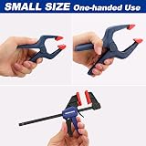 WORKPRO 4-Pack 115mm Mini Bar Clamps & 8 Spring Clamps for Woodworking view 4