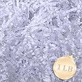 Zankubom 1 LB White Crinkle Cut Paper Shred Filler