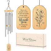 GiftChant Thank You Gifts for Women, 25.5inch Wind Chime with Thank You Message, Staff Employee Appreciation Gifts, Unique Appreciation Gift for Teachers Coworkers Boss Nurse Volunteer Pastor Men
