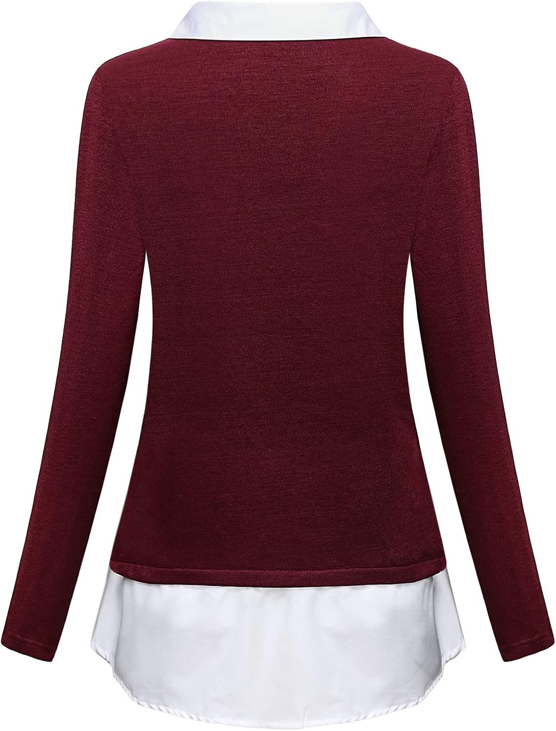 v neck sweater with collared shirt