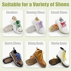 YJRVFINE Athletic Round Shoe Laces: 2 Pairs 31 Inch