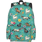 famliihw Horse Backpack Laptop Backpacks Multipurpose Daypack For Men Women Travel Hiking