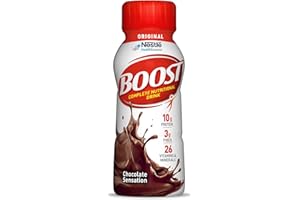 BOOST Original Ready to Drink Nutritional Drinks, Rich Chocolate, 8 Fl Oz Bottles (Pack of 24)
