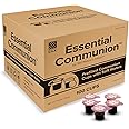 Prefilled Communion Cups and Wafer Set for Holy Eucharist Celebration in Hospitals, Summer Camps & More, Box of 100, Made with Concord Grape Juice & Wafer