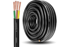 XRDS -RF Premium 14 Gauge 4-Way Conductor Wire - 50 Feet, Weatherproof and Flexible Trailer Cable for RVs, Campers, Trailers,