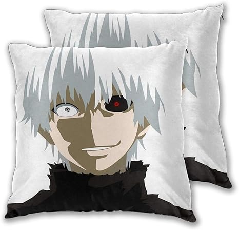 Amazon Co Jp cct クッションカバー 55x55cm 2枚セット アニメ東京喰種 洗濯必要なし お手入れ簡単 高級感 お洒落 ホーム キッチン