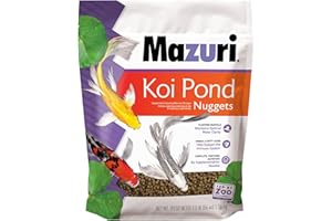 Mazuri Koi Floating Pond Nuggets, Floating Koi Fish Food for Ponds (3.5 LB)