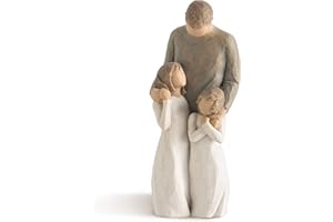 Willow Tree My Girls, Looking at You, I See Wonder, Joy, Strength, Celebrates Loving Relationships Between Parent and Children, Grandparent and Grandchildren, Sculpted Hand-Painted Figure