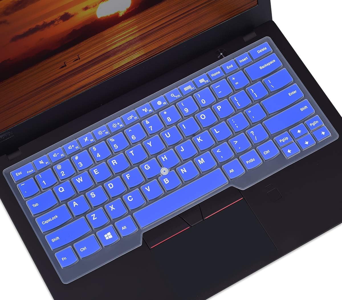 Keyboard Cover Skin for 2019 2018 2017 Lenovo Thinkpad X1 Carbon 5th/6th/7th/ThinkPad X1 Yoga 2nd/3rd/4th 2019 2018 2017/Thinkpad A475 L460 L470 T460 T460p T460s T470 T470p T470s T480 T480S - Blue