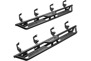 VEVOR Running Boards, 6 Inches Side Steps Compatible with 2019-2025 Chevy Silverado/GMC Sierra 1500 Crew Cab, 2020-2025 Chevy