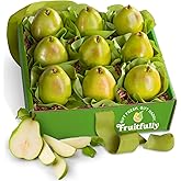 A Gift Inside 9 Imperial Comice Pears Gift Box &ndash; Premium Fresh Pears, Orchard Fresh Gourmet Fruit Gift, Sweet &amp; Juicy Gift Quality Fruit, Healthy Fresh Fruit Gift for Birthday, Thank You, Get Well &amp; Corporate Gifting