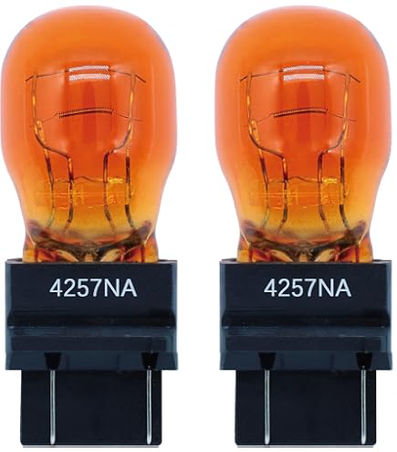 Amazon.com: FAXCARS 4257NA Amber Long Life Halogen Bulb Front Turn