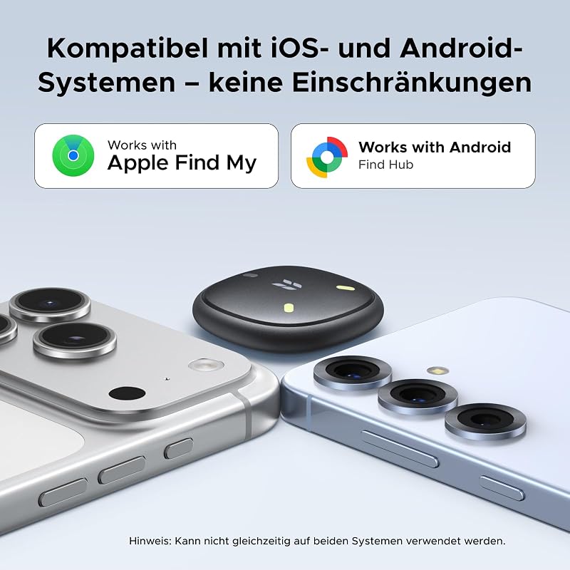 FineTrack Mini Duo 2 Tracker kompatibel mit iOS & Android, 4 Pack