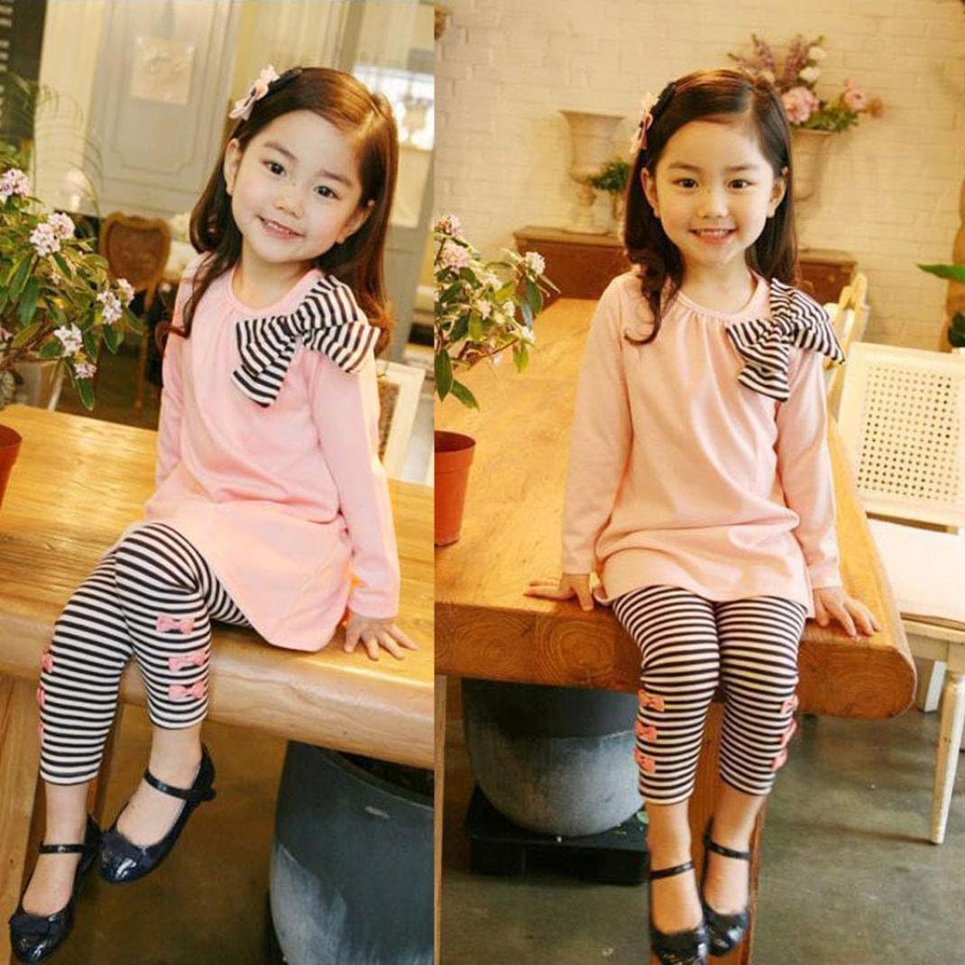 Day8 Ensemble Fille Hiver Chat Bowknot Vetement Bebe Fille Printemps Blouse Enfant Fille Pas Cher Fashion Chemisie Bebe Fille Soiree Haut Sport Top Ete Sweat T Shirt Pantalon Ensembles Vetements
