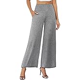 Arolina Women's Stretchy Wide Leg Palazzo Lounge Pants with Pockets Casual Comfy High Waist Palazzo Pants for Women Dressy