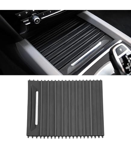 2-Piece Center Console Cup Holder Roller Blind Cover – For BMW X5 X6 E70 E71 2007-2014