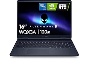Alienware 16 Aurora Laptop AC16250-16-inch 16:10 WQXGA Display, Intel Core 7-240H Series 2, 16GB DDR5 RAM, 1TB SSD, NVIDIA Ge