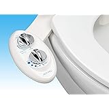 Luxe Bidet Neo 120 - Self Cleaning Nozzle - Fresh Water Non-Electric Mechanical Bidet Toilet Attachment (white and white)
