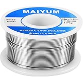 MAIYUM 63-37 Tin Lead Rosin Core Solder Wire for Electrical Soldering (0.8mm 100g)