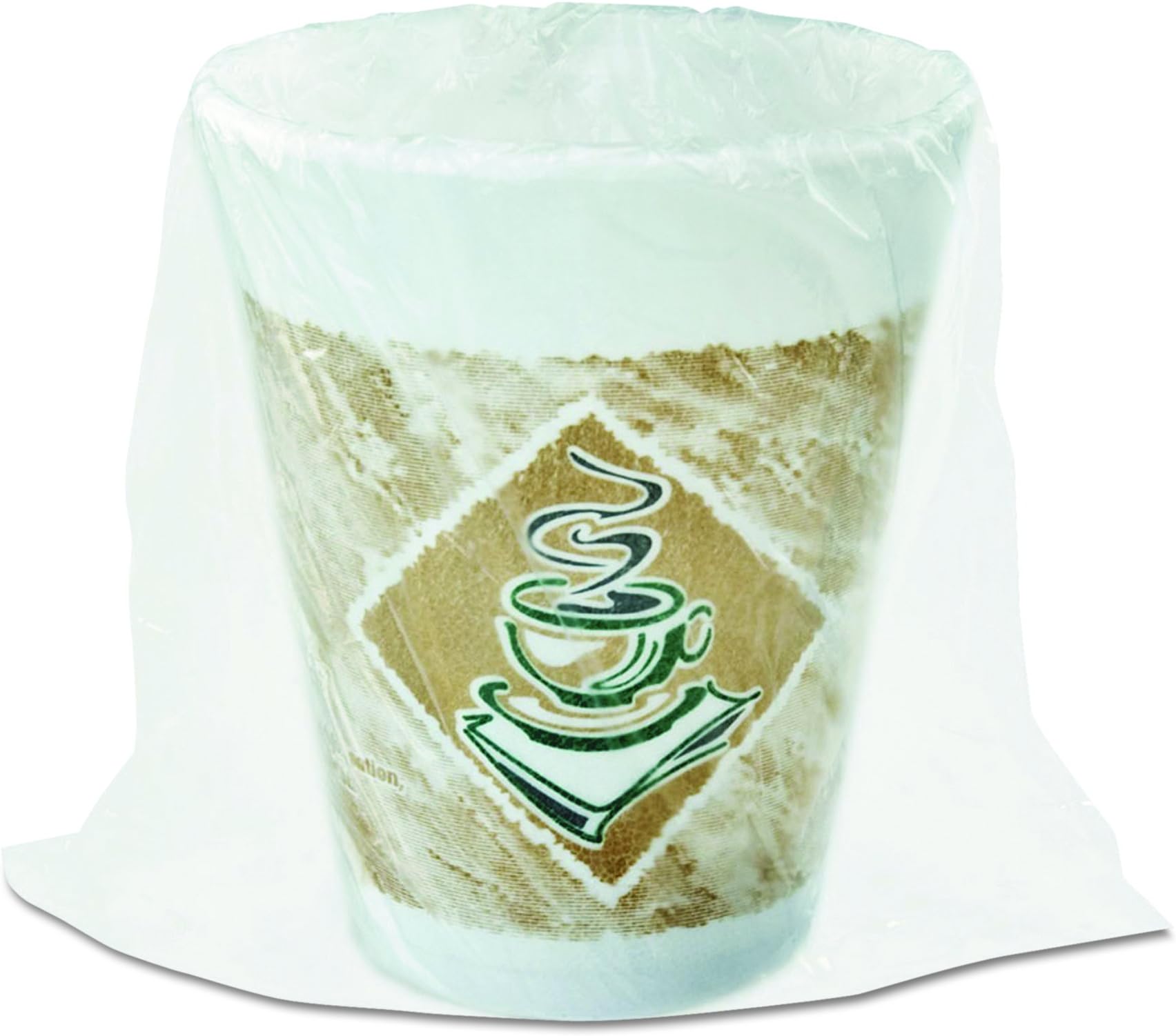 Dart 8X8G 8 oz Flush Fill Capacity, Individually Wrapped Green Accents Cafe G Insulated Foam Cup (20 Packs of 45)