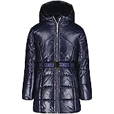 Tommy Hilfiger girls Long Length Heavyweight Puffer Jacket With Polar Fleece Lining