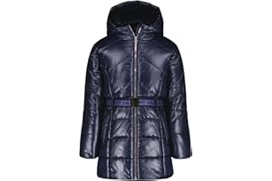 Tommy Hilfiger girls Long Length Heavyweight Puffer Jacket With Polar Fleece Lining