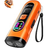 SEDULAN Dog Bark Deterrent Devices Anti Barking Device for Dogs Ultrasonic Bark Stopper Portable Dog Training Tool Indoor Outdoor Up to 50ft Correct Bad Behavior of Own or Neighbor's Dog (Orange)