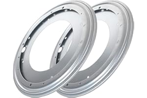 2 Pack Flat Lazy Susan Turntable Bearing 12 inch Round Lazy Susan Hardware 516 Thick Turntable Swivel Base for Rotating Table