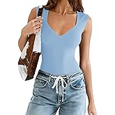 Avidlove Body Suits for Womens Sexy Bodysuit Tank Top Thong Body Suit Seamless Double Lined Going Out Tops
