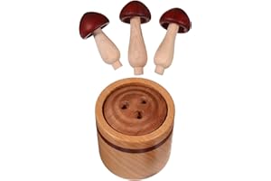 KAJNBN Wood Essential Oil Diffuser Mushroom Shape Aromatherapy Function for Home and Office Relaxation