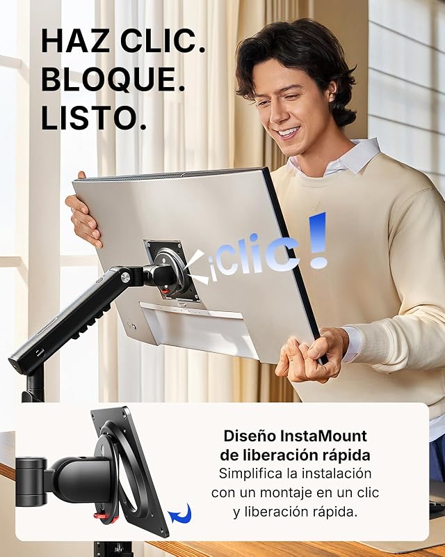 Suporte para monitor de secretária para ecrãs de 13-32", até 2-9 kg