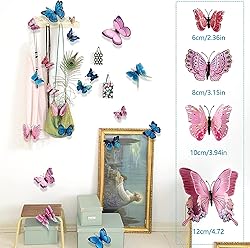 24PCS Butterfly Wall Decals Removable 3D