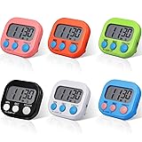 Weewooday 6 Pcs Magnetic Digital Timers for