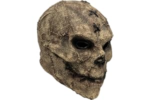 MLTAO Skull Mask Costume, Halloween Scary Leather Face Skull Cosplay Dress up, Garden Yard Horror Party Props, Latex Masks for Man Women Adult Dress Up Costume