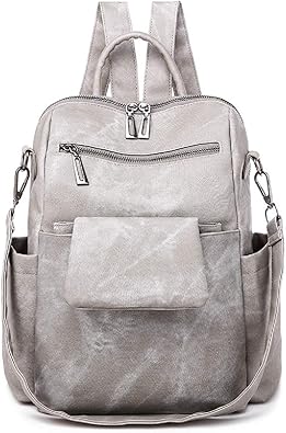 Amazon Coser屋 リュック レディース リュックサック 無地 フェイクレザー Miniバッグ付属 シンプル 女子 おしゃれ 人気 軽量 大人 大学生 大容量 旅行 防水 通学 通勤 カジュアル Yuuwa レディース