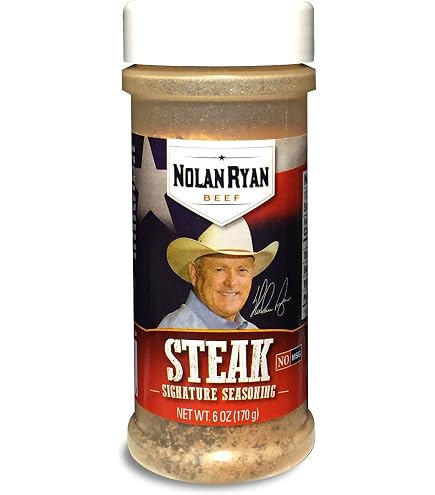 Nolan Ryan's Signature Seasoning – Pack Of 3 – All Natural, No MSG – Steak Flavor