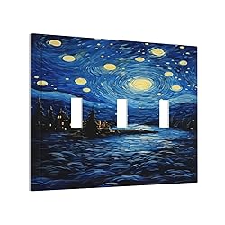 Tewujay Decorative Light Switch Covers 3 Toggle