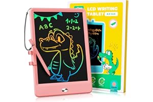 KOKODI LCD Writing Tablet, 8.5 Inch Toddler Doodle Board Drawing Tablet, Erasable Reusable Electronic Drawing Pads, Educational and Learning Toy for 3-8 Years Old Boy and Girls (Pink)
