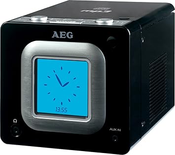 AEG SRC 4325 Radiowecker (MP3-CD-Player, UKW-Tuner, 2x 15 Watt PMPO) schwarz