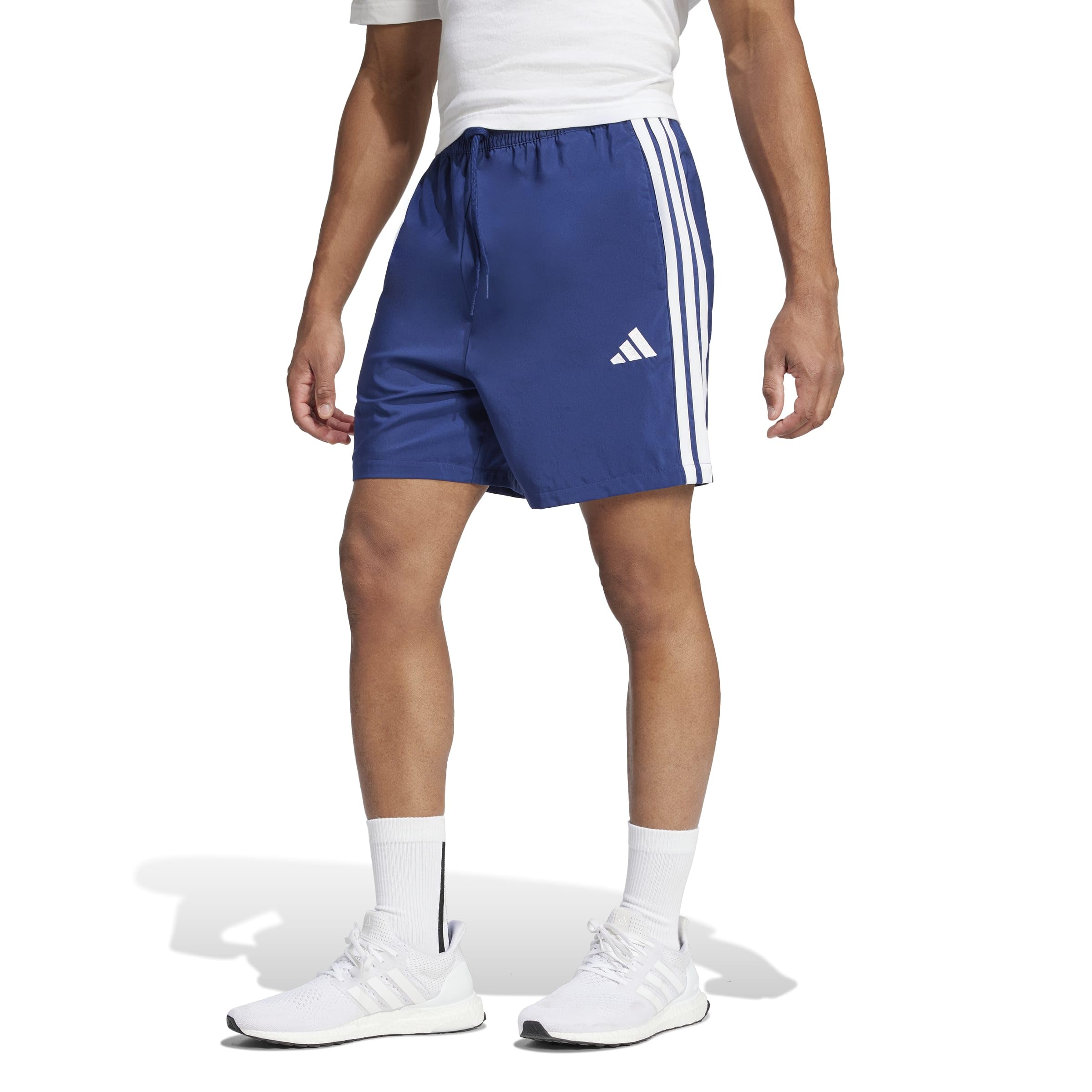 Adidas Herren Essential Three Stripes Chelsea Short, Dark Blue/White, XXL 2