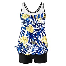 Tankini Swimsuits for Women Tummy Control Blouson