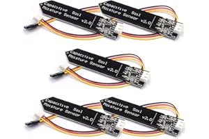 Analog Capacitive Soil Moisture Sensor v2.0 - Corrosion Resistant Module for Moisture Detection in Garden (5 Pieces)