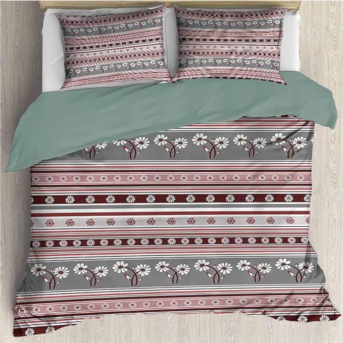 Floral California King Size Sheet Set, Bedding Set All