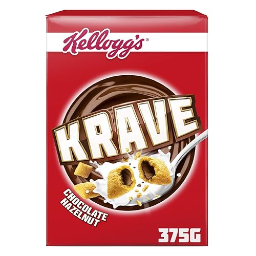 Kellogg's Krave Milk Chocolate Cereal 375 g Amazon.co.uk Prime Pantry