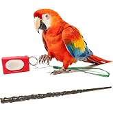 NICERINC PET Parrot Training Clicker with Target Stick, Getting Started Bird Clicker Training Kit, All Bird Breeds Training Stick Foster Discipline and Behavior Training, for Parrots Birds Lovers