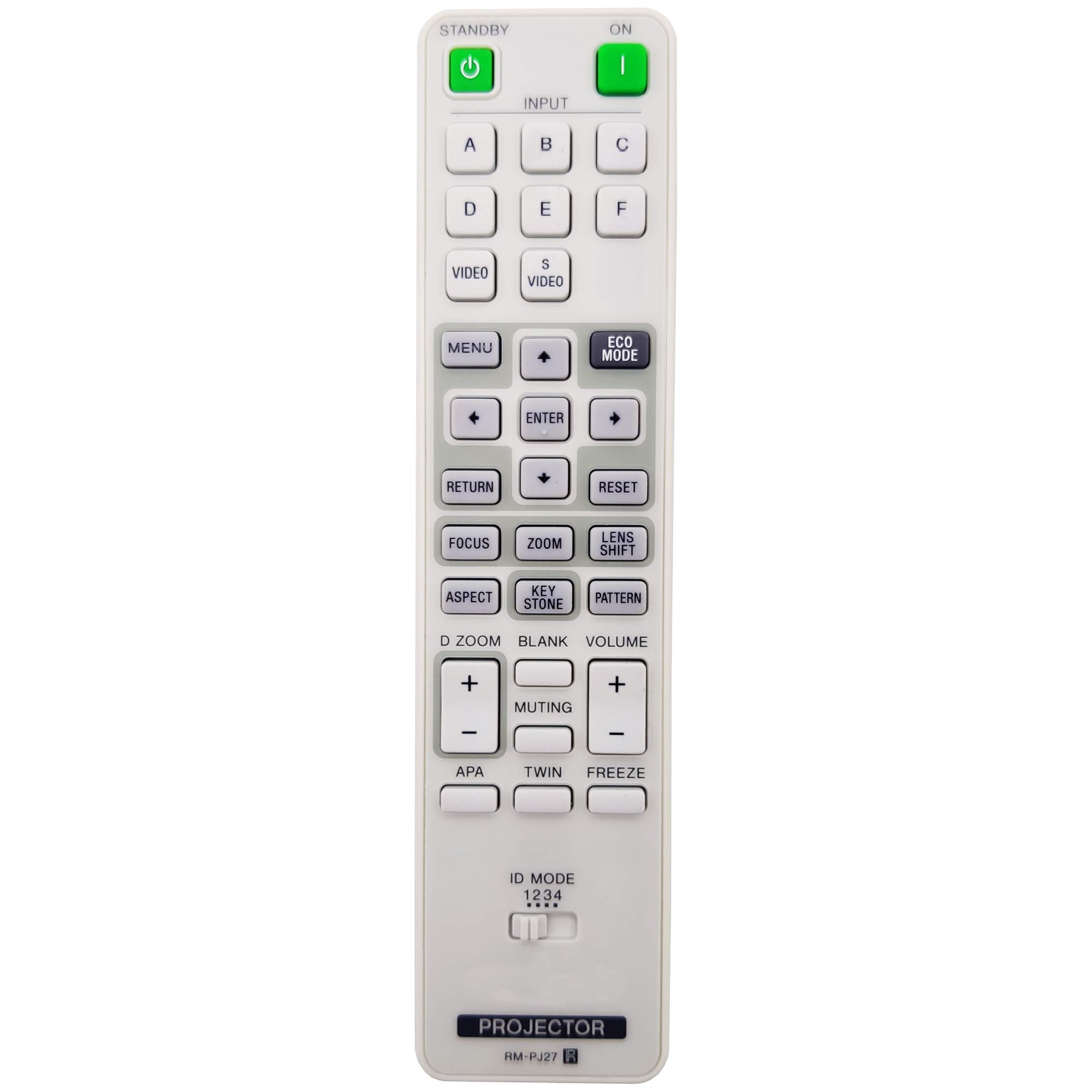 Leankle Remote Controller RM-PJ19/ RM-PJ27 for Sony Projectors VPL-FH30, VPL-FH35, VPL-FH500L, VPL-FHZ58, VPL-FHZ61, VPL-FHZ66, VPL-FHZ700L, VPL-FWZ60, VPL-FWZ65, VPL-FX30, VPL-FX35, VPL-FX500L