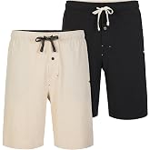 Tommy Bahama Mens 2 Pack Cotton Pajama Sleep &amp; Lounge Bermuda Shorts Set | Breathable Stretchy Mens PJs Sleeping Short Sets, 9 inch Knee Length Vacation PJ Bottoms with Pockets, Sleepwear &amp; Loungewear