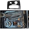 Korlot Carbon Fiber Style Center Console Gear Shift Panel Cover Trim Accessories for 2023-2025 Chevrolet Colorado for GMC Canyon 4WD