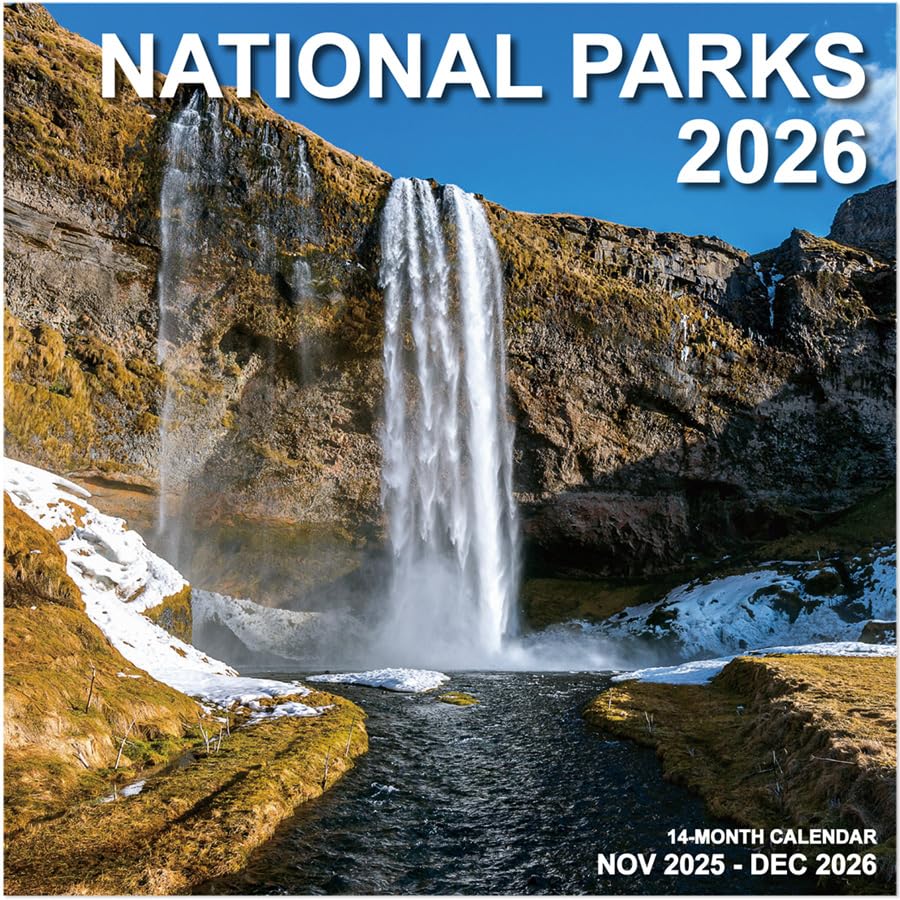 Photo 1 of 2026 Calendar for Wall, National Parks Calendar 2026 from January 2026 - December 2026, 12" x 24" Opened 12 Months Calendar, Full Page Months Thick & Sturdy Paper for Gift Perfect Calendars